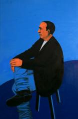 פרופיל גבר, שמן על בד, 70/130, 2020